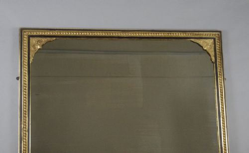 VICTORIAN EBONISED AND PARCELGILT LARGE OVERMANTLE MIRROR - ADDITIONAL PHOTO 3