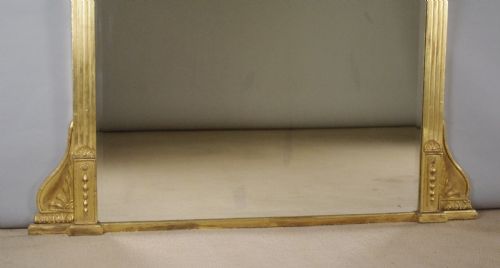 VICTORIAN GILT ADAM STYLE OVERMANTLE MIRROR - ADDITIONAL PHOTO 6