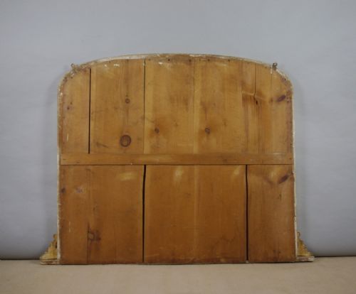 VICTORIAN GILT WOOD LARGE ARCH TOP OVERMANTLE MIRROR - ADDITIONAL PHOTO 7