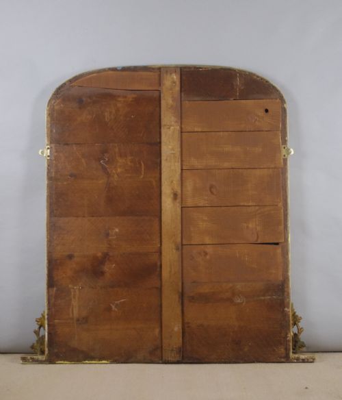 VICTORIAN GILT WOOD ARCH TOP OVERMANTLE MIRROR - ADDITIONAL PHOTO 7