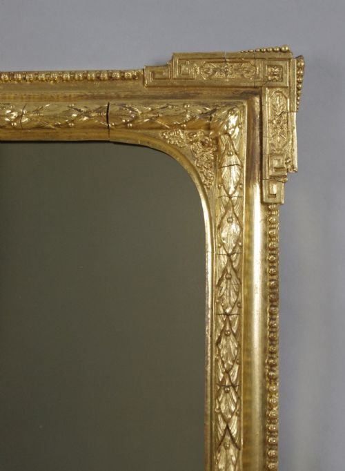 VICTORIAN GILT OVERMANTLE MIRROR - ADDITIONAL PHOTO 4