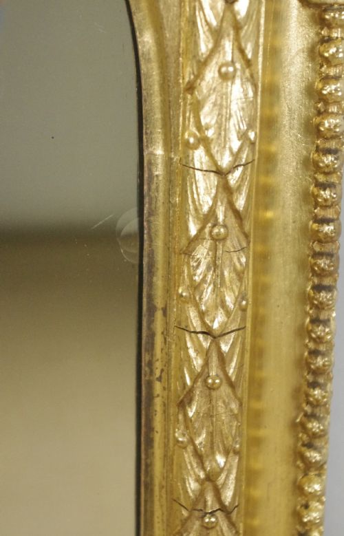 VICTORIAN GILT OVERMANTLE MIRROR - ADDITIONAL PHOTO 7