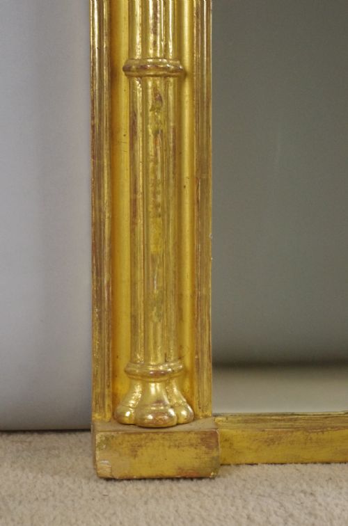 REGENCY GILT WOOD OVERMANTLE MIRROR - ADDITIONAL PHOTO 5