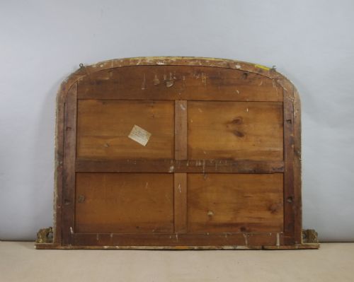 VICTORIAN GILT WOOD LARGE ARCH TOP OVERMANTLE MIRROR - ADDITIONAL PHOTO 6
