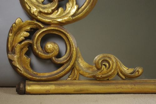 FRENCH GILT LARGE OVERMANTLE MIRROR - ADDITIONAL PHOTO 8
