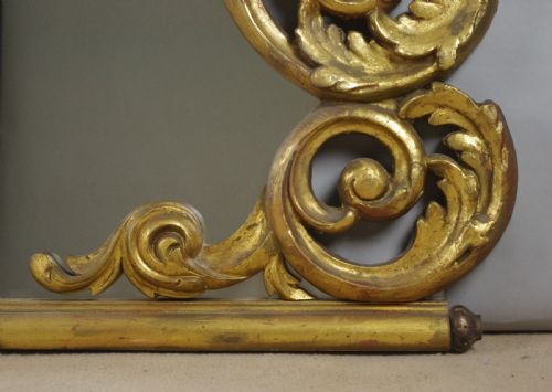 FRENCH GILT LARGE OVERMANTLE MIRROR - ADDITIONAL PHOTO 9