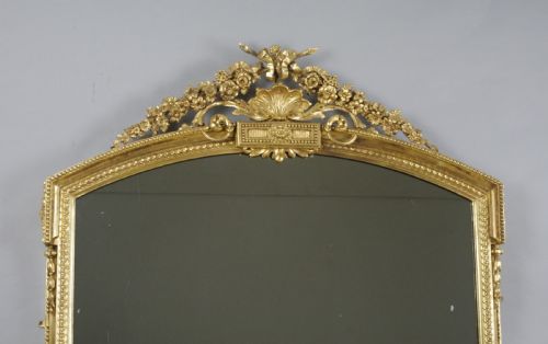 VICTORIAN GILT LARGE OVERMANTLE MIRROR - ADDITIONAL PHOTO 1
