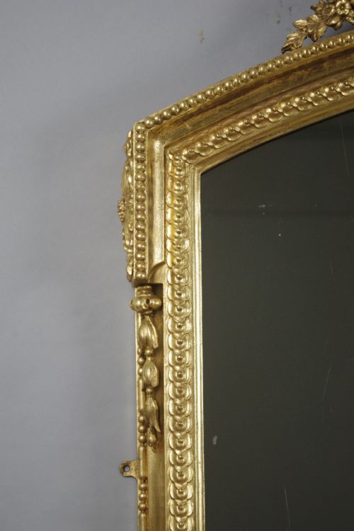 VICTORIAN GILT LARGE OVERMANTLE MIRROR - ADDITIONAL PHOTO 3