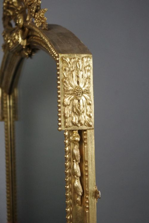VICTORIAN GILT LARGE OVERMANTLE MIRROR - ADDITIONAL PHOTO 6