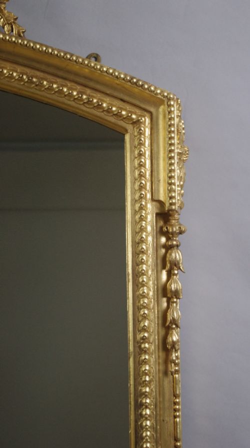 VICTORIAN GILT LARGE OVERMANTLE MIRROR - ADDITIONAL PHOTO 4