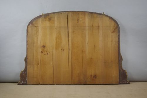VICTORIAN GILT LARGE ARCH TOP OVERMANTLE MIRROR - ADDITIONAL PHOTO 6