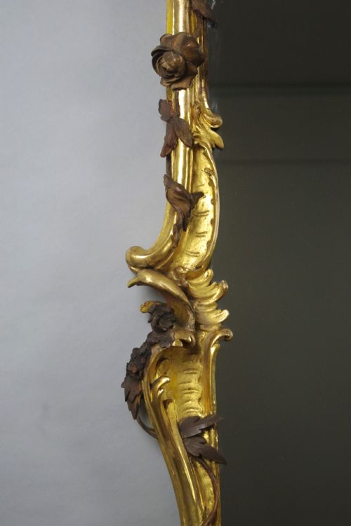 VICTORIAN CARVED GILT WOOD ROCOCO STYLE LARGE OVERMANTLE MIRROR - ADDITIONAL PHOTO 10