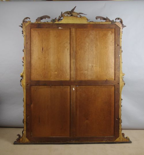 VICTORIAN CARVED GILT WOOD ROCOCO STYLE LARGE OVERMANTLE MIRROR - ADDITIONAL PHOTO 13