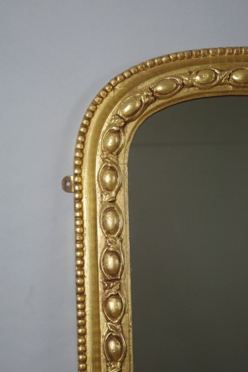 VICTORIAN GILT LARGE OVERMANTLE MIRROR - ADDITIONAL PHOTO 2