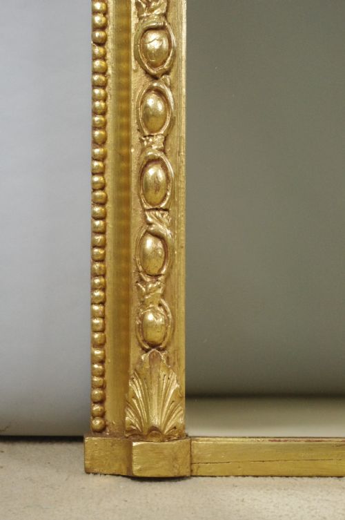 VICTORIAN GILT LARGE OVERMANTLE MIRROR - ADDITIONAL PHOTO 4