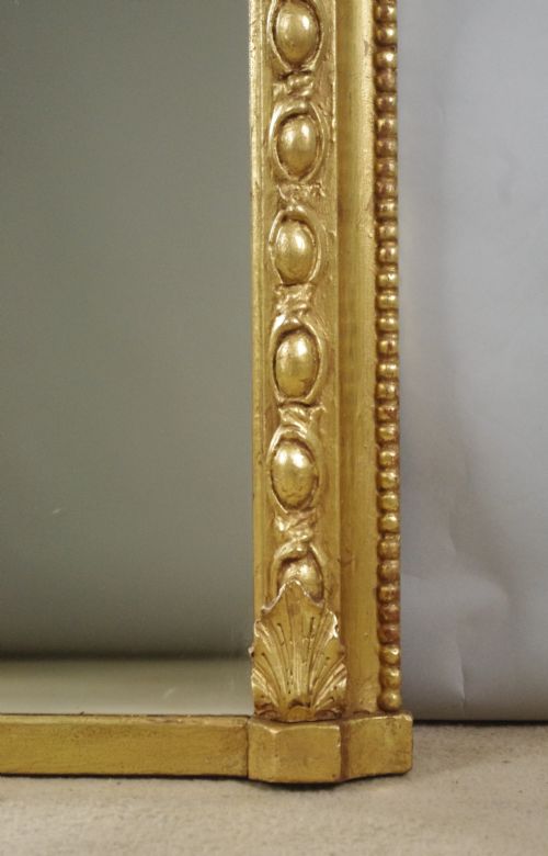 VICTORIAN GILT LARGE OVERMANTLE MIRROR - ADDITIONAL PHOTO 5