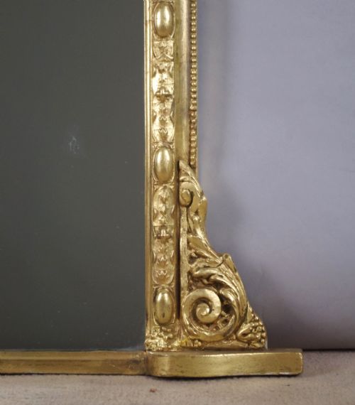 VICTORIAN GILT OVERMANTLE MIRROR - ADDITIONAL PHOTO 5