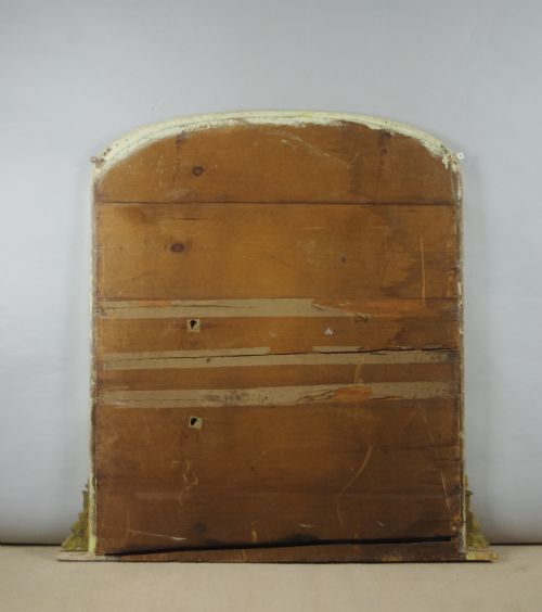 VICTORIAN GILT LARGE ARCH TOP OVERMANTLE MIRROR - ADDITIONAL PHOTO 7