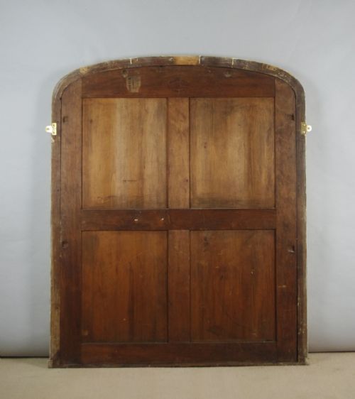VICTORIAN GILT LARGE ARCH TOP OVERMANTLE MIRROR - ADDITIONAL PHOTO 7