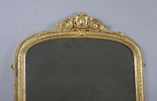 VICTORIAN GILT ARCH TOP OVERMANTLE MIRROR - ADDITIONAL PHOTO 1