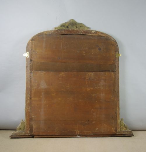 VICTORIAN GILT ARCH TOP OVERMANTLE MIRROR - ADDITIONAL PHOTO 8