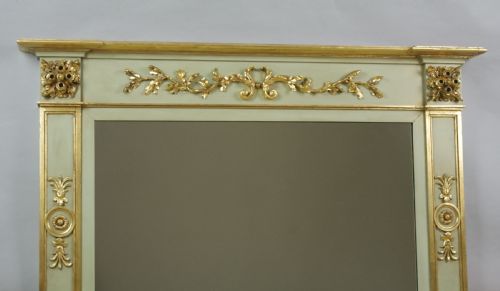 VICTORIAN PAINTED AND PARCELGILT OVERMANTLE MIRROR - ADDITIONAL PHOTO 3