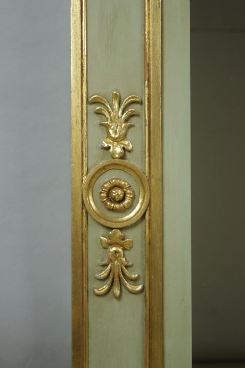 VICTORIAN PAINTED AND PARCELGILT OVERMANTLE MIRROR - ADDITIONAL PHOTO 6