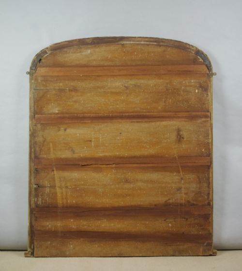 VICTORIAN GILT LARGE ARCH TOP OVERMANTLE MIRROR - ADDITIONAL PHOTO 7