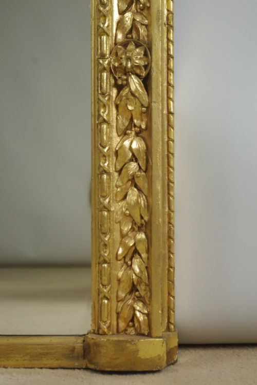 VICTORIAN GILT LARGE ARCH TOP OVERMANTLE MIRROR - ADDITIONAL PHOTO 5