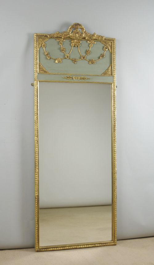 PAIR PAINTED AND PARCELGILT PIER MIRRORS - ADDITIONAL PHOTO 2