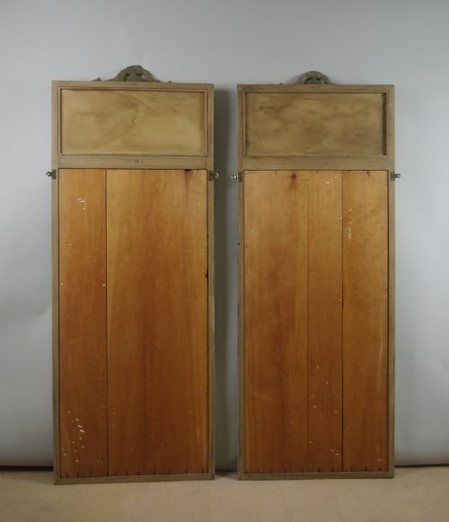 PAIR PAINTED AND PARCELGILT PIER MIRRORS - ADDITIONAL PHOTO 6
