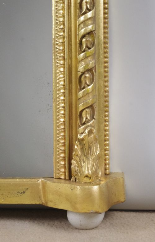 VICTORIAN GILT ARCH TOP OVERMANTLE MIRROR - ADDITIONAL PHOTO 8