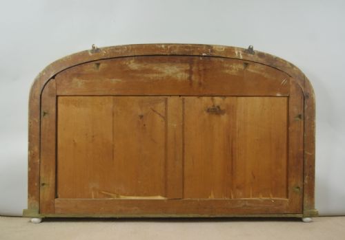 VICTORIAN GILT ARCH TOP OVERMANTLE MIRROR - ADDITIONAL PHOTO 9