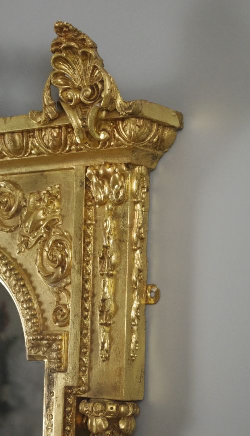 VICTORIAN GILT LARGE OVERMANTLE MIRROR - ADDITIONAL PHOTO 7