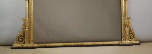 VICTORIAN GILT LARGE OVERMANTLE MIRROR - ADDITIONAL PHOTO 10