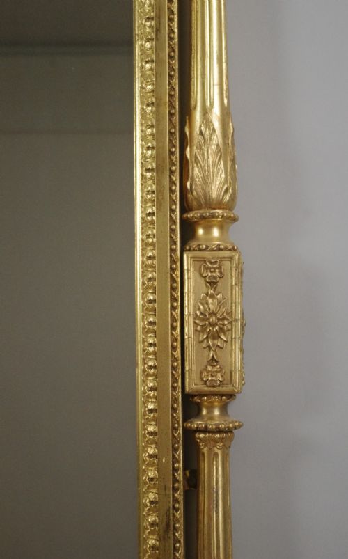 VICTORIAN GILT LARGE OVERMANTLE MIRROR - ADDITIONAL PHOTO 12