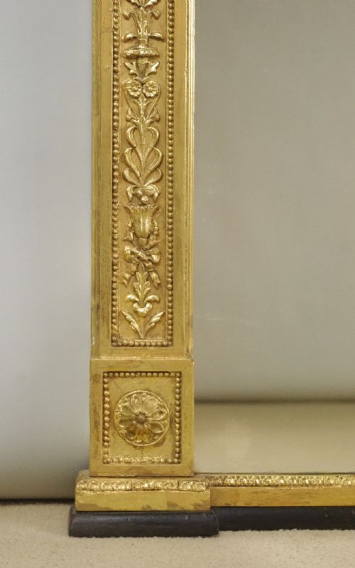 VICTORIAN GILT LARGE ADAM STYLE OVERMANTLE MIRROR - ADDITIONAL PHOTO 6