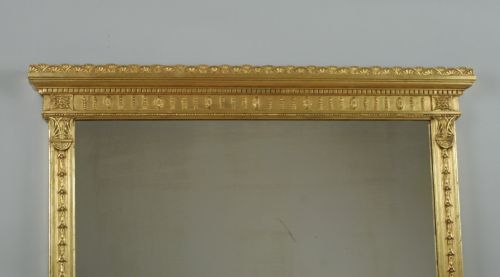 VICTORIAN GILT ADAM STYLE OVERMANTLE MIRROR - ADDITIONAL PHOTO 1