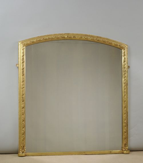 victorian gilt overmantle mirror - CATEGORY: ANTIQUE MIRRORS - DATED 1880