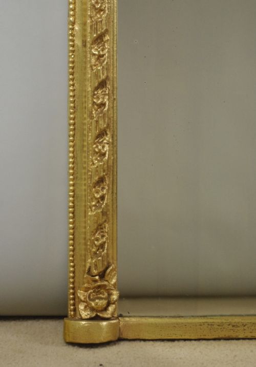 VICTORIAN GILT OVERMANTLE MIRROR - ADDITIONAL PHOTO 4