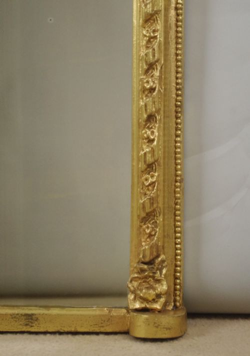 VICTORIAN GILT OVERMANTLE MIRROR - ADDITIONAL PHOTO 5