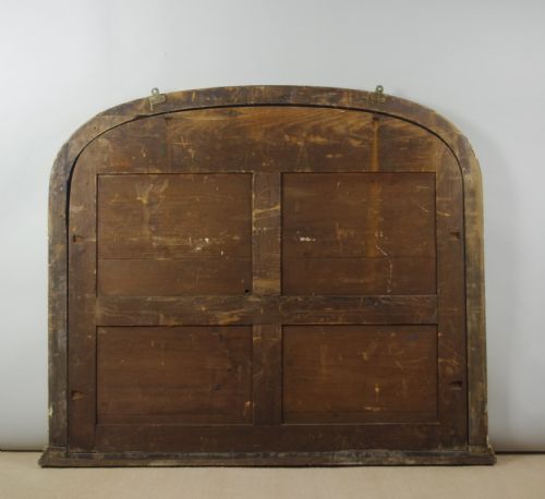 VICTORIAN GILT LARGE ARCH TOP OVERMANTLE MIRROR - ADDITIONAL PHOTO 10
