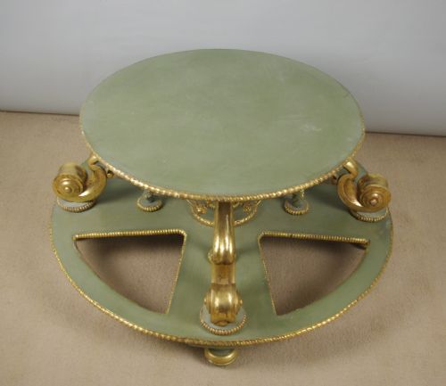 FRENCH PAINTED AND PARCELGILT CENTRE TABLESTAND WITH MARBLE TOP - ADDITIONAL PHOTO 10