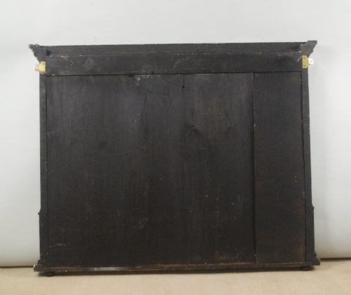 VICTORIAN EBONISED AND PARCELGILT ADAM STYLE OVERMANTLE MIRROR - ADDITIONAL PHOTO 8