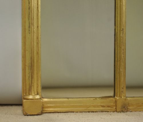 VICTORIAN GILT TRIPLE PLATE OVERMANTLE MIRROR - ADDITIONAL PHOTO 7