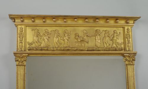 VICTORIAN GILT SMALL OVERMANTLE MIRROR - ADDITIONAL PHOTO 1