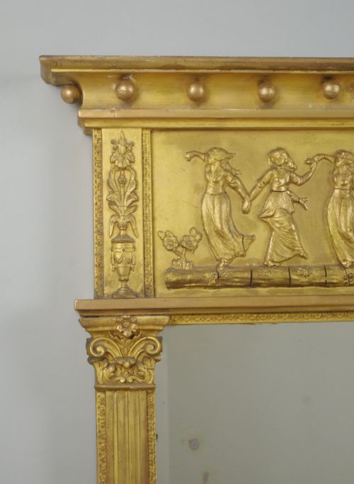 VICTORIAN GILT SMALL OVERMANTLE MIRROR - ADDITIONAL PHOTO 2