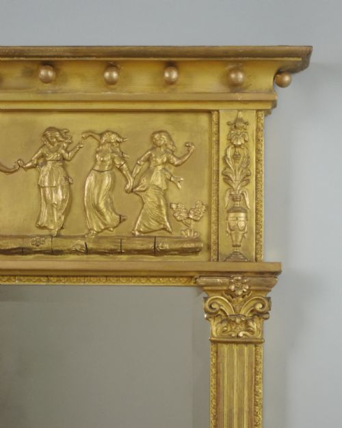 VICTORIAN GILT SMALL OVERMANTLE MIRROR - ADDITIONAL PHOTO 3