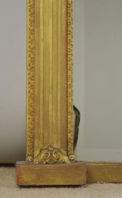 VICTORIAN GILT SMALL OVERMANTLE MIRROR - ADDITIONAL PHOTO 4