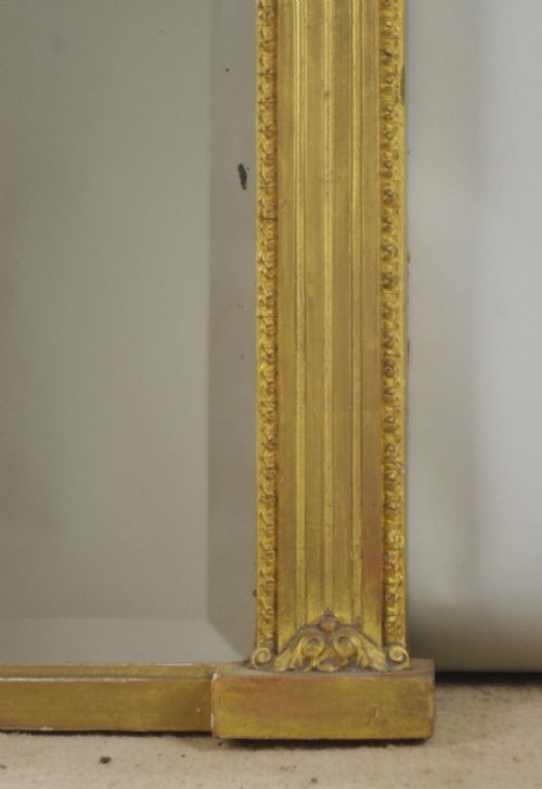 VICTORIAN GILT SMALL OVERMANTLE MIRROR - ADDITIONAL PHOTO 5
